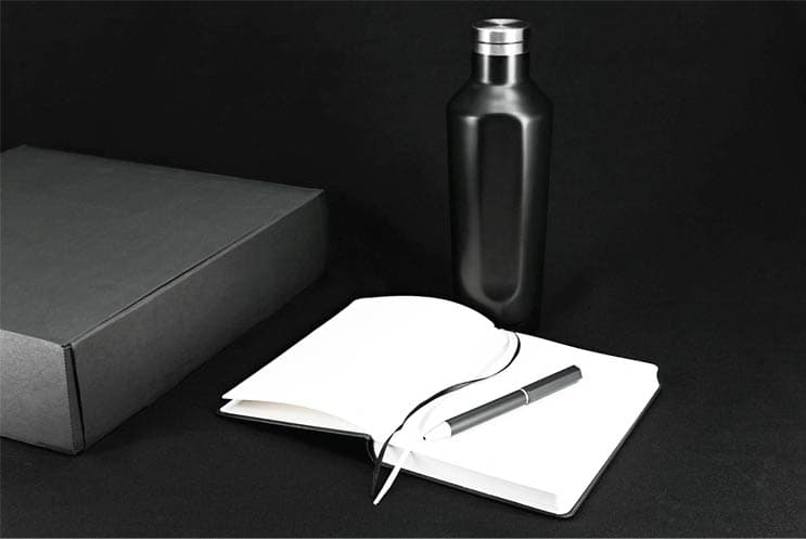 ARGAKI - SANTHOME Gift Set- SS Bottle, Notebook and Pen detail 5