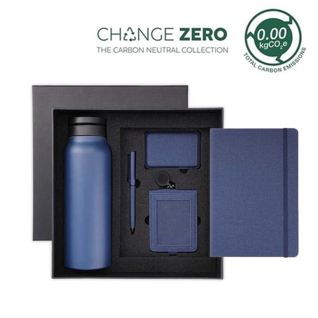 AVEIRO - CHANGE ZERO Sustainable 5pc Gratitude Gift Set - Navy Blue corporate gift