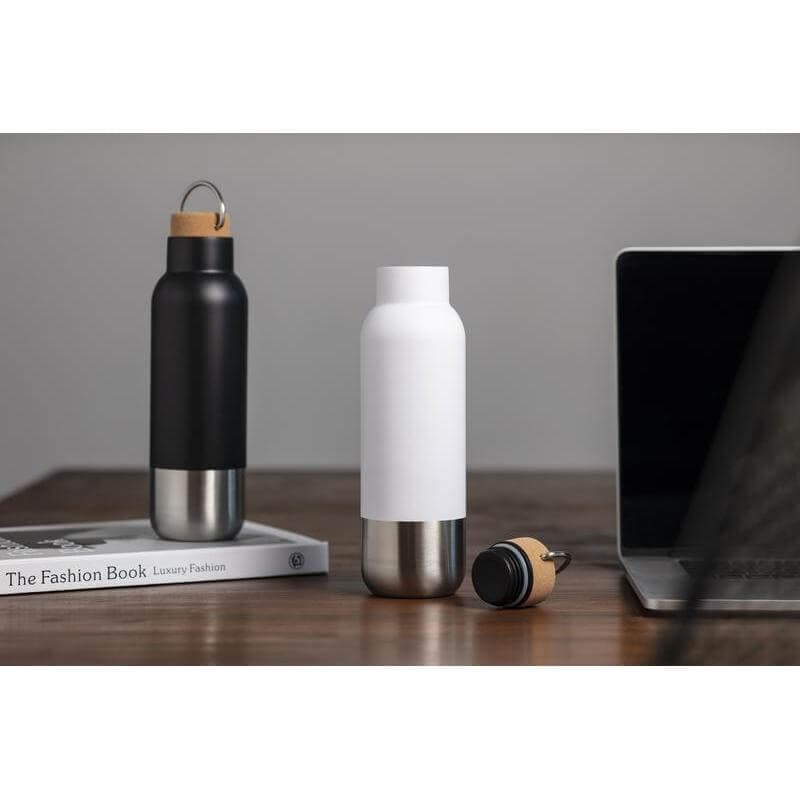 AVERSA - Hans Larsen RCS Recycled Stainless Steel Insulated Water Bottle - Black detail 4