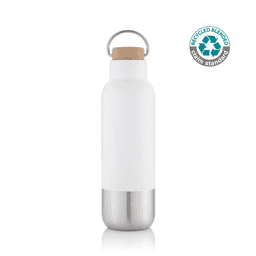 AVERSA - Hans Larsen RCS Recycled Stainless Steel Insulated Water Bottle White