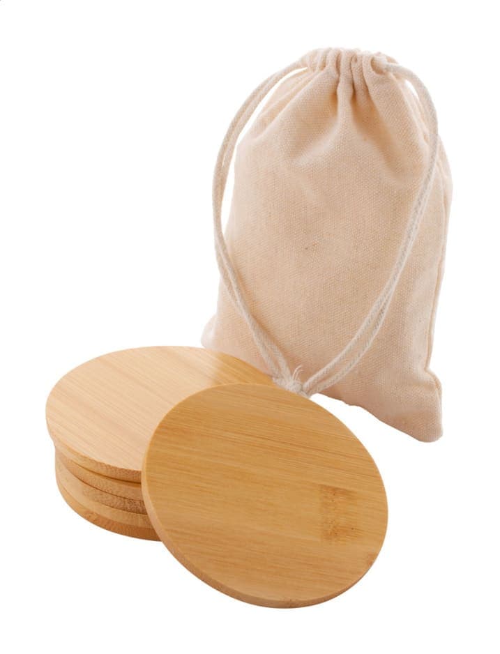 BAMBI SET - eco-neutral Set of 6 Bamboo Coasters detail 3