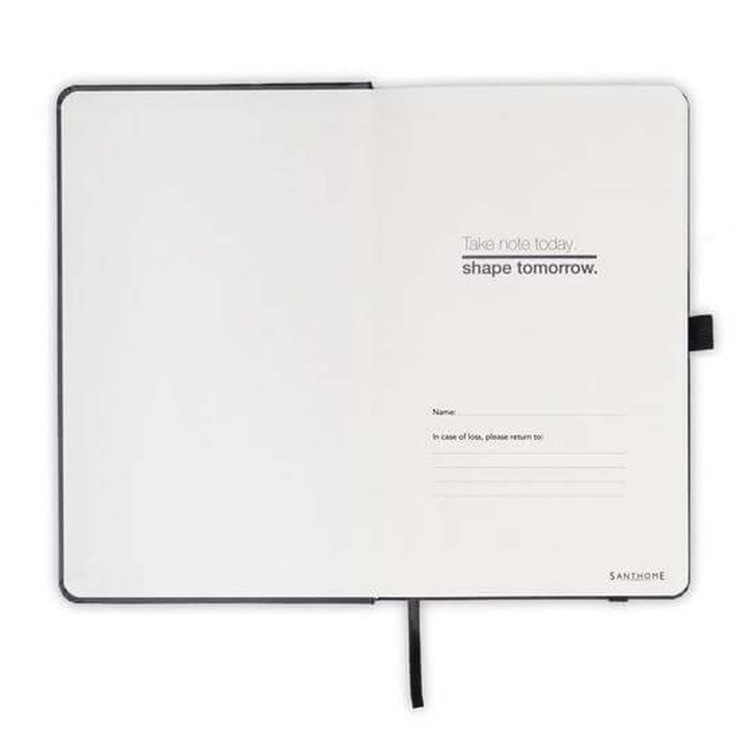 BARON - Santhome Expanded A5 Hard Cover Notebook - Black detail 2