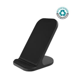 BASEL - @memorii Recycled 10W Wireless Charger Phone Stand Black