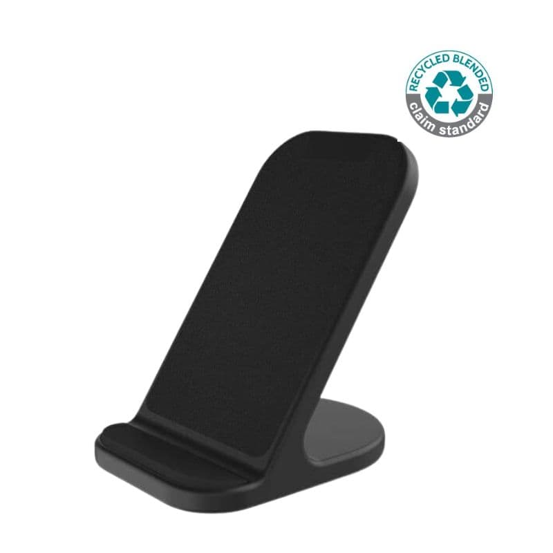 BASEL - @memorii Recycled 10W Wireless Charger Phone Stand