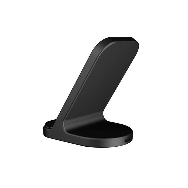 BASEL - @memorii Recycled 10W Wireless Charger Phone Stand - Black detail 3