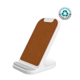 BASEL - @memorii Recycled 10W Wireless Charger Phone Stand White