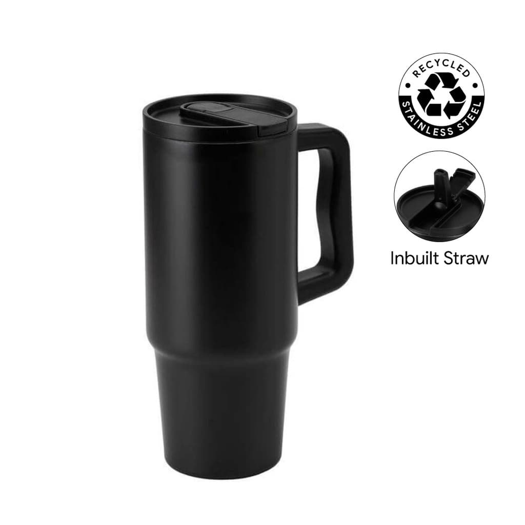 BERN 2.0 - Hans Larsen Recycled Stainless Steel Tumbler with Straw Lid