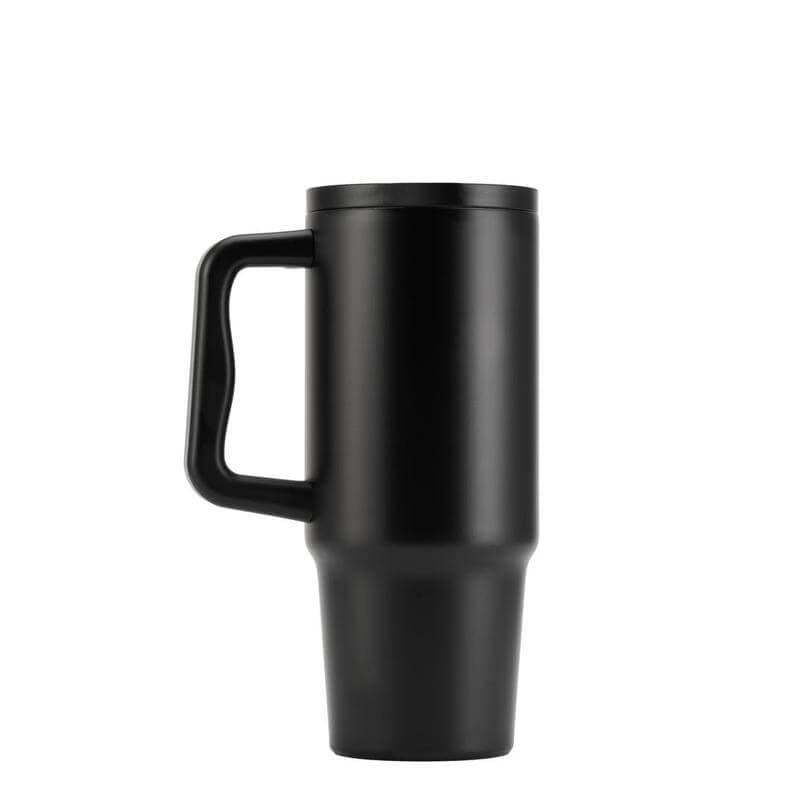BERN 2.0 - Hans Larsen Recycled Stainless Steel Tumbler with Straw Lid - Black detail 2