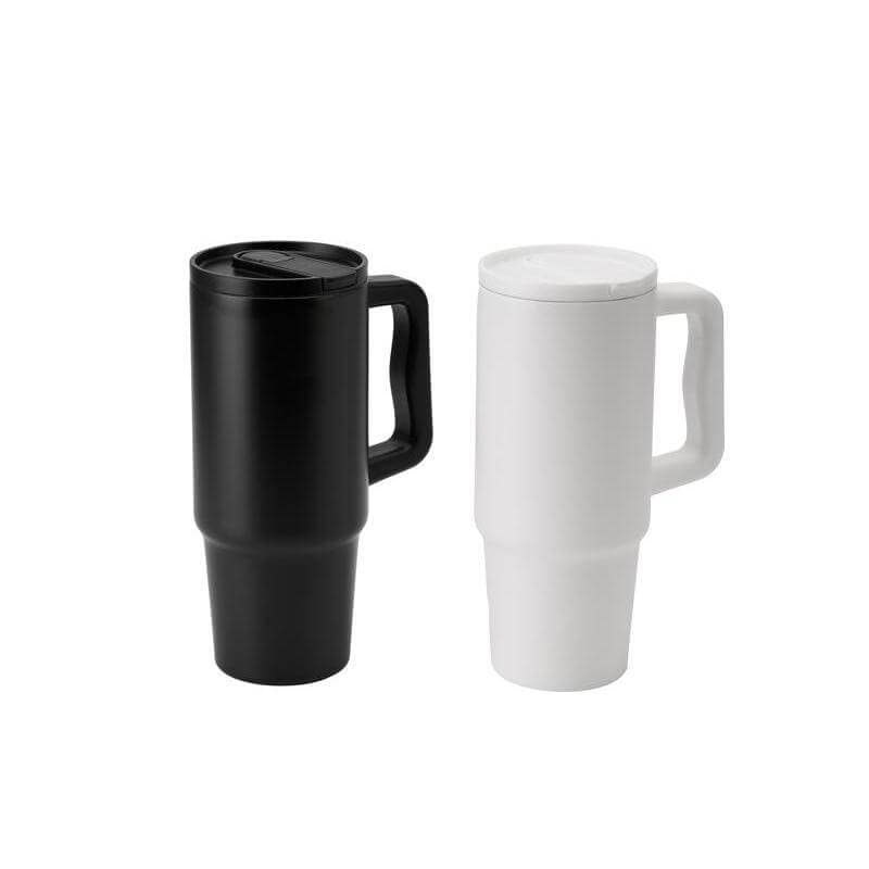 BERN 2.0 - Hans Larsen Recycled Stainless Steel Tumbler with Straw Lid - Black detail 6