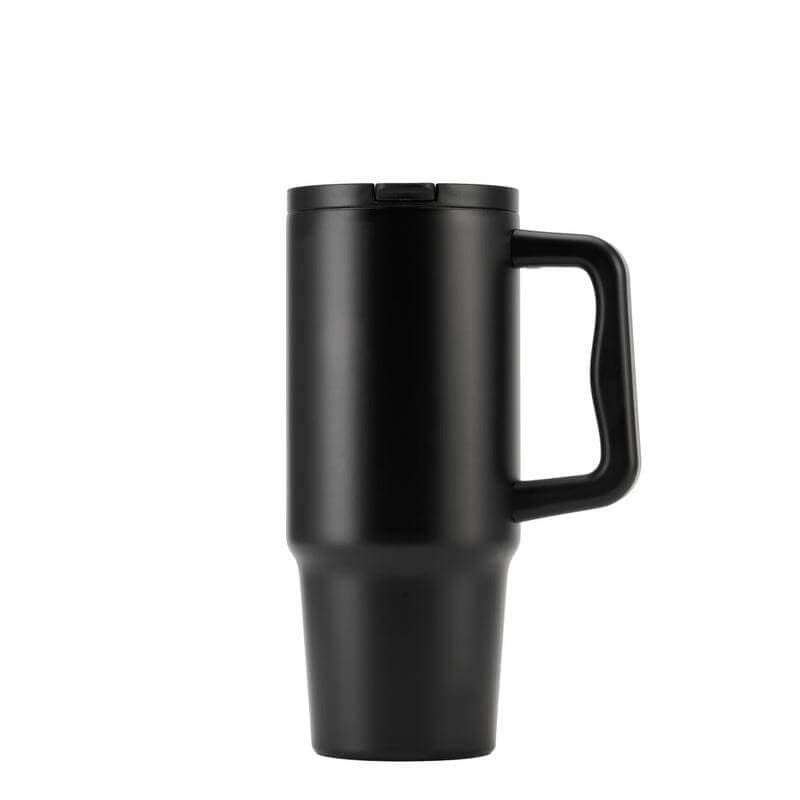 BERN 2.0 - Hans Larsen Recycled Stainless Steel Tumbler with Straw Lid - Black detail 7