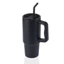 BERN - Recycled Stainless Steel Tumbler with Reusable Straw Black