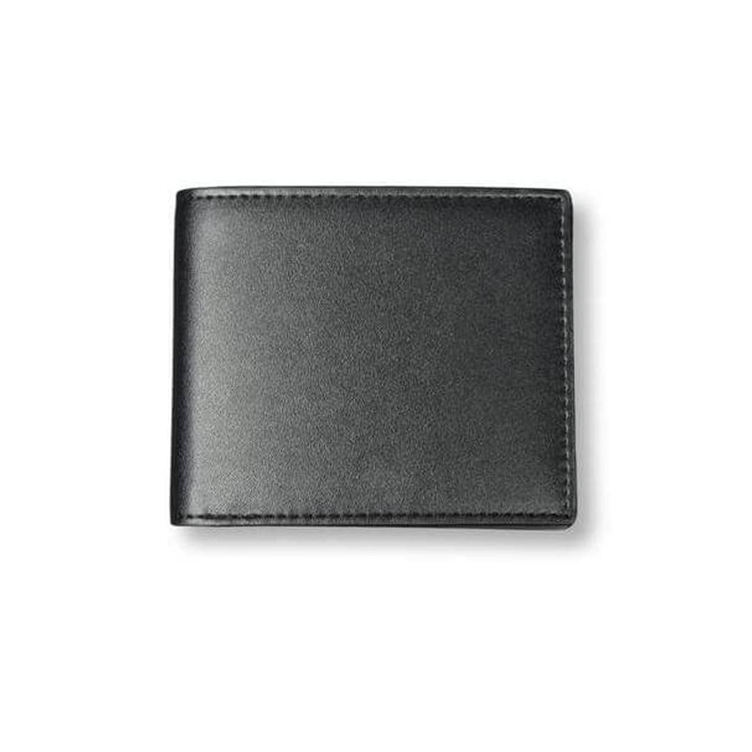 BIBURY - Set of Men's Wallet, Key Chain and Pen - Black detail 3