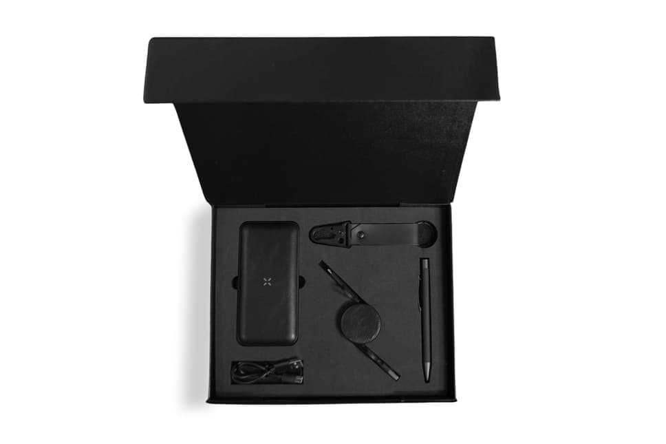 Black Leather Gift Set detail 3
