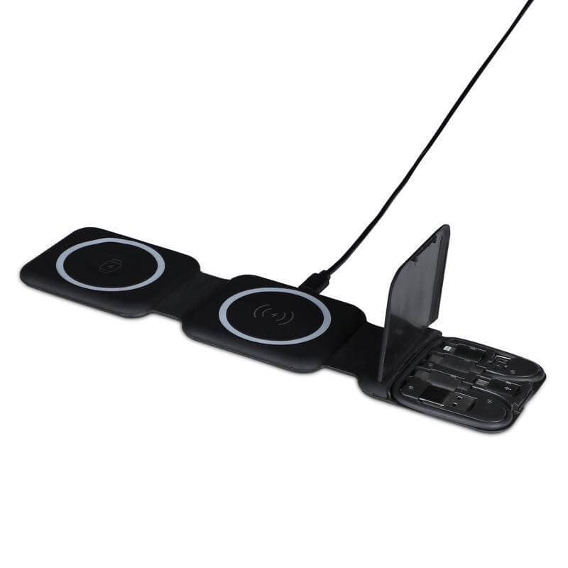 BOLERO - @memorii 2 in 1 Wireless Charger with Multi Cable Set - Black detail 5