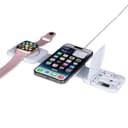 BOLERO - @memorii 2 in 1 Wireless Charger with Multi Cable Set White
