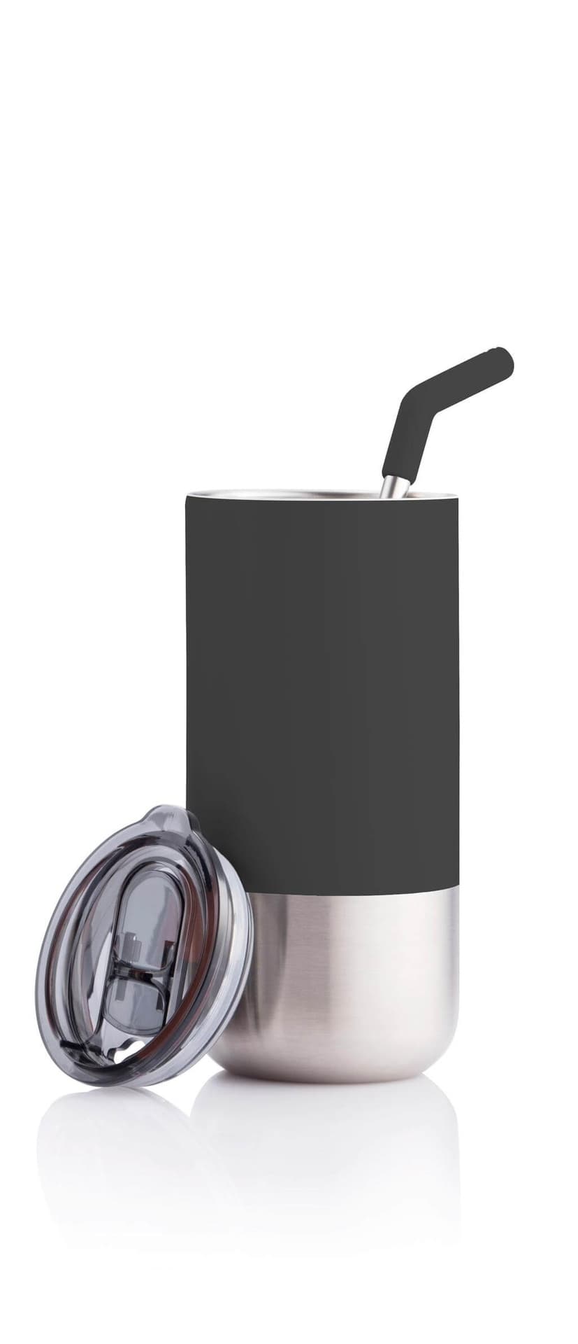 BORCULO - CHANGE Collection Insulated Tumbler with Reusable Straw - Black detail 4
