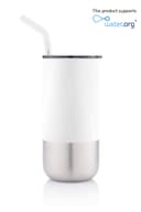 BORCULO - CHANGE Collection Insulated Tumbler with Reusable Straw White