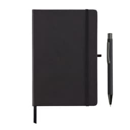 BORNA - Giftology A5 Hard Cover Notebook and Pen Set Black