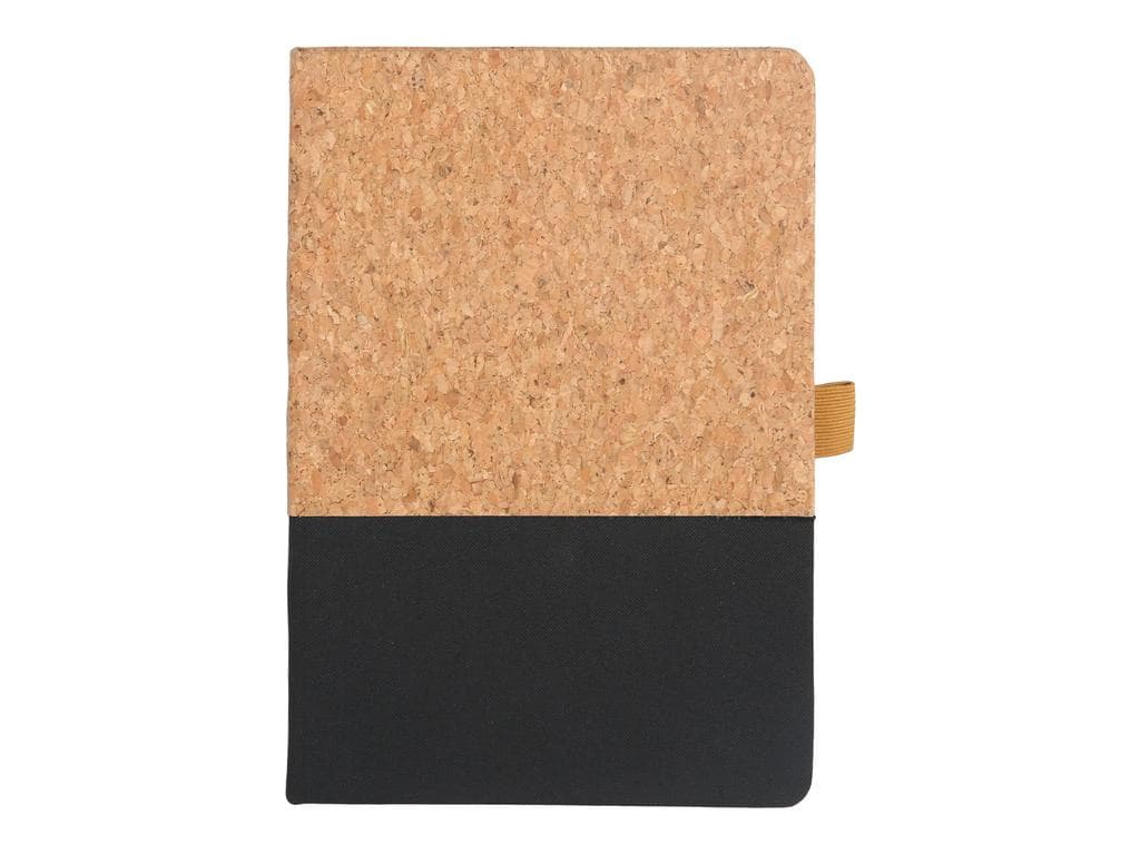 BORSA - eco-neutral A5 Cork Fabric Hard Cover Notebook and Pen Set - Black detail 3