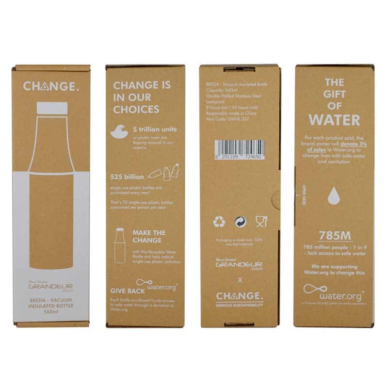 BREDA - CHANGE Collection Insulated Water Bottle - Aqua Green detail 5