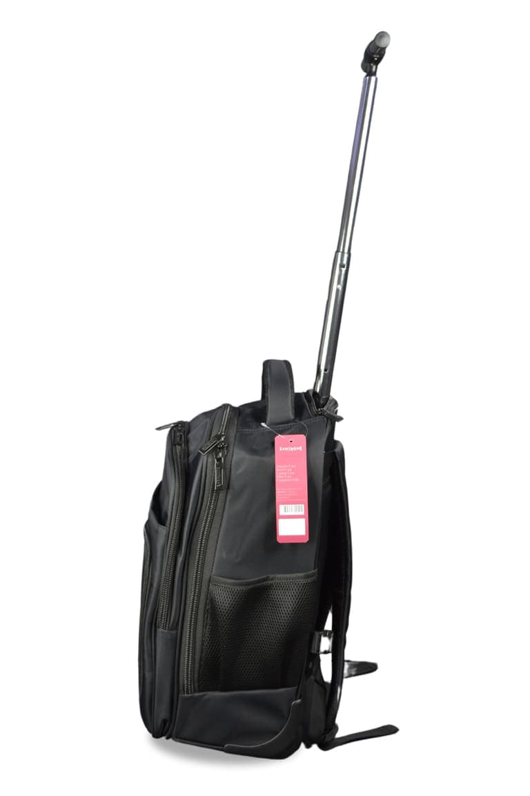 BREE - SANTHOME 2 Wheels Trolley Backpack - Black detail 6
