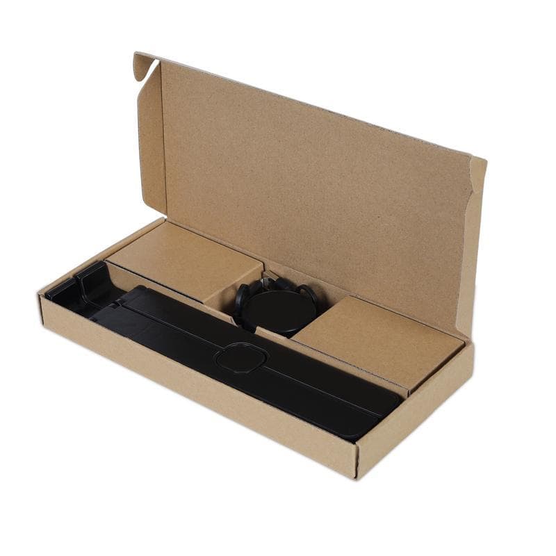 BRELA - @memorii Set of Recycled Laptop Stand and retractable cable - Black detail 3