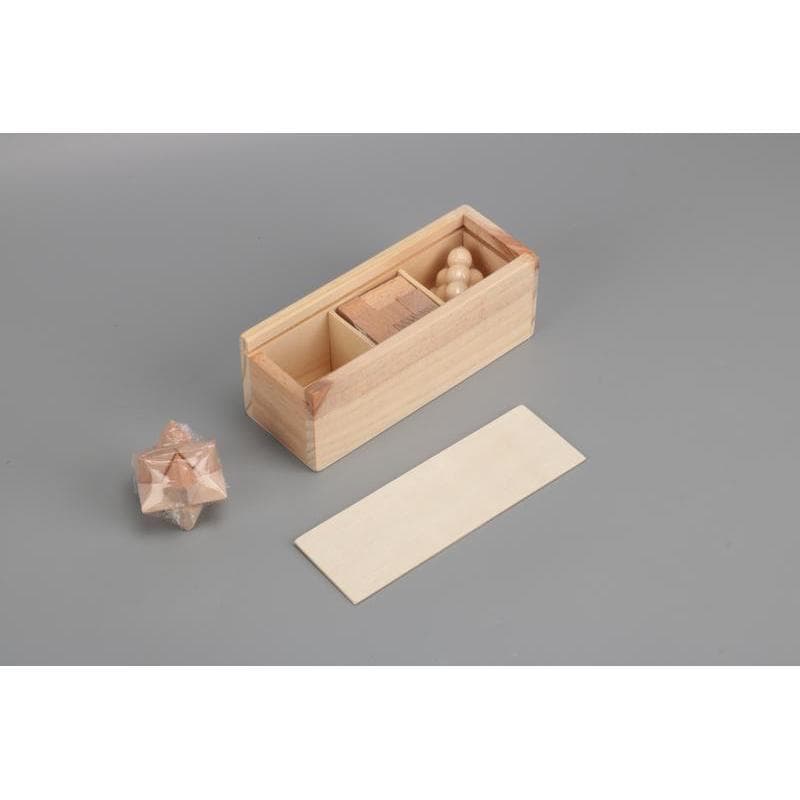 BRENNA - eco-neutral 3 pcs Brain Teaser Puzzle Set detail 4