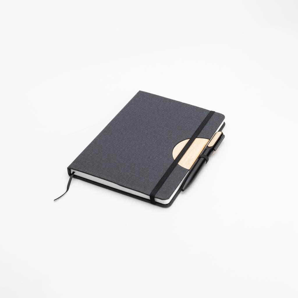 BUNDE - Set of A5 Notebook and Pen with Bamboo Element detail 2
