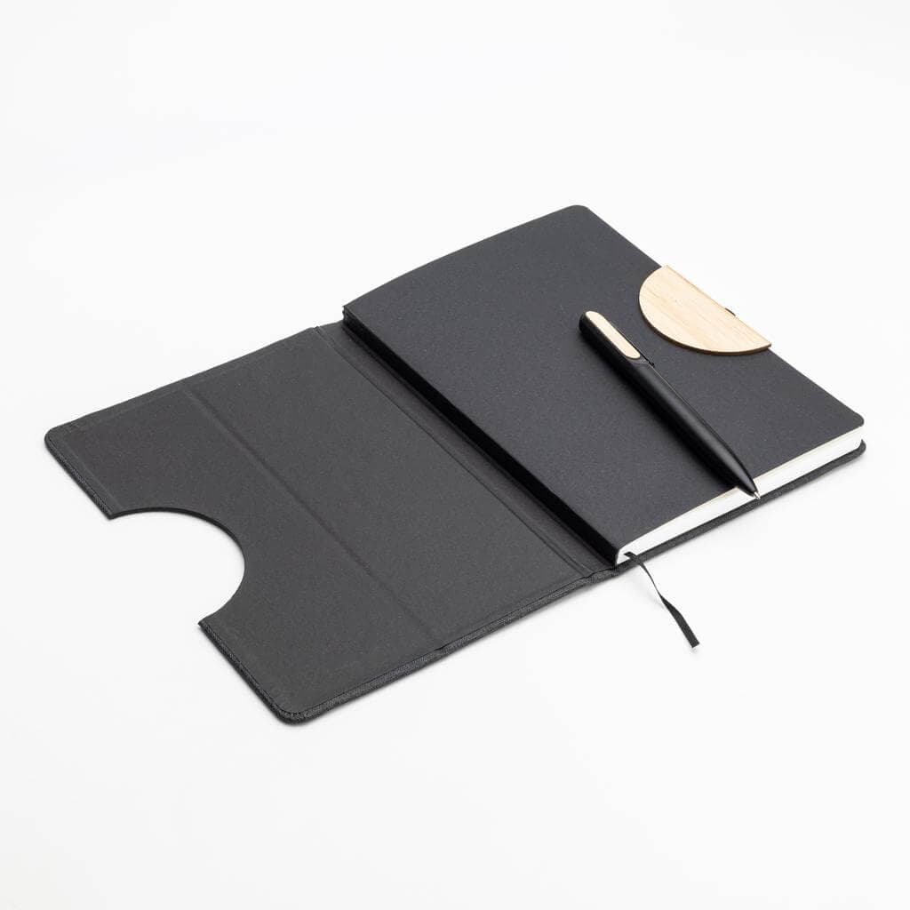 BUNDE - Set of A5 Notebook and Pen with Bamboo Element detail 4
