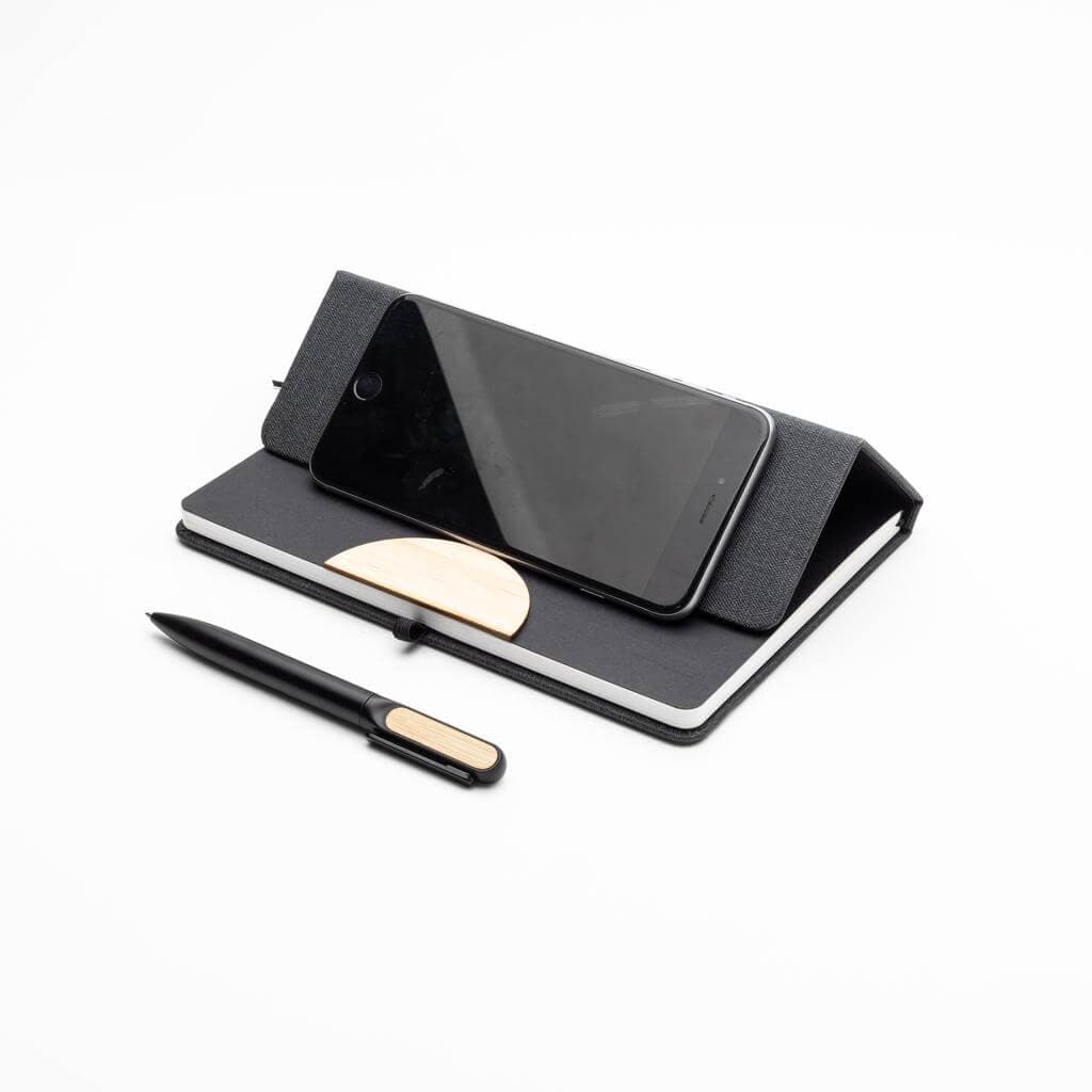 BUNDE - Set of A5 Notebook and Pen with Bamboo Element detail 6