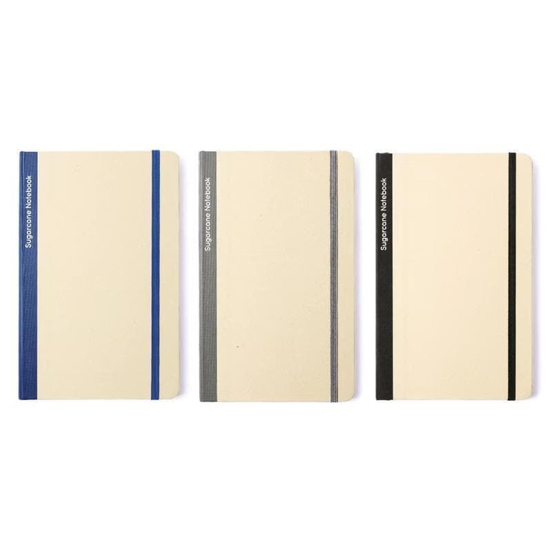 BUREN - eco-neutral Sugarcane Paper A5 Notebook - Black detail 5