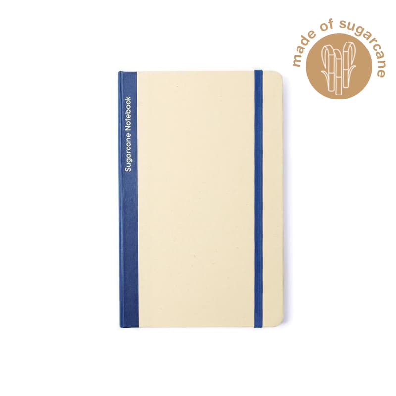 BUREN - eco-neutral Sugarcane Paper A5 Notebook - Navy Blue corporate gift