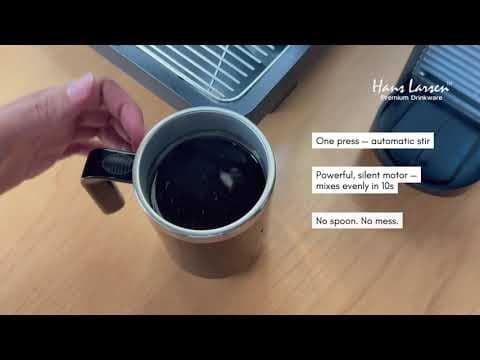 CAFFE - Hans Larsen Auto-Stirring Coffee Mug - Black detail 7
