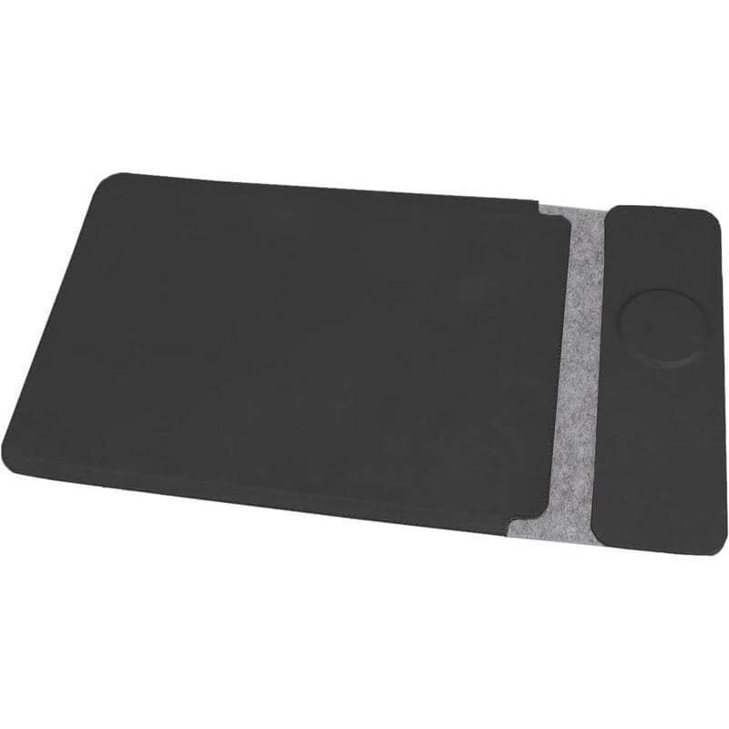 CAMDEN - Giftology 14" Felt Laptop Sleeve With 15W Magnetic Charger - Black detail 3