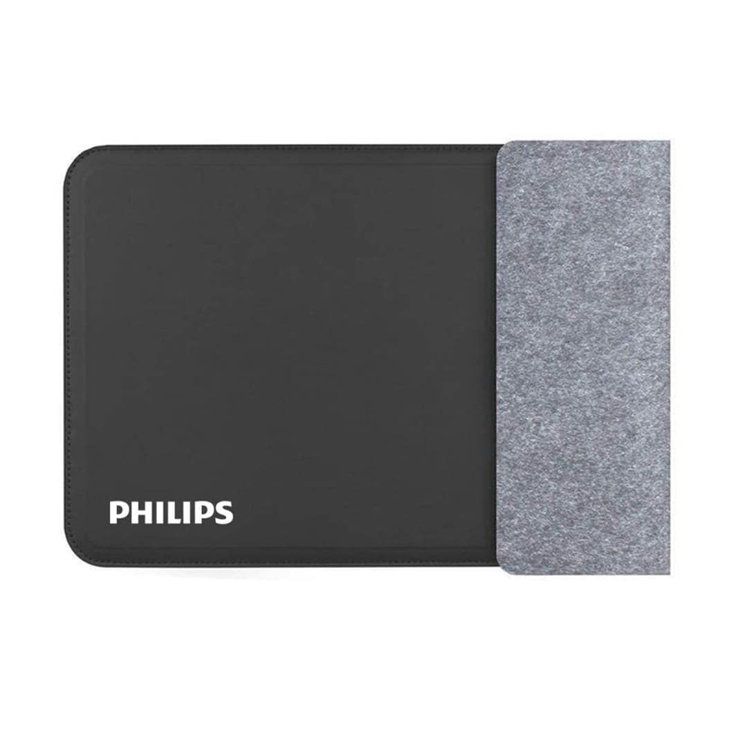 CAMDEN - Giftology 14" Felt Laptop Sleeve With 15W Magnetic Charger - Black detail 4