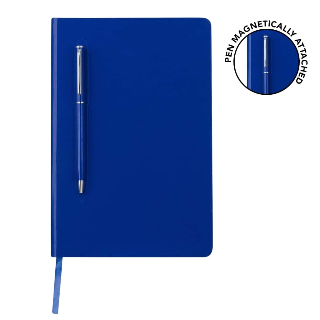 CAMPINA - Giftology A5 Hard Cover Notebook with Metal Pen - Blue corporate gift