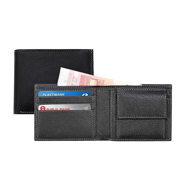 CANCUN - SANTHOME Men's Wallet In Genuine Leather (Anti-microbial) corporate gift