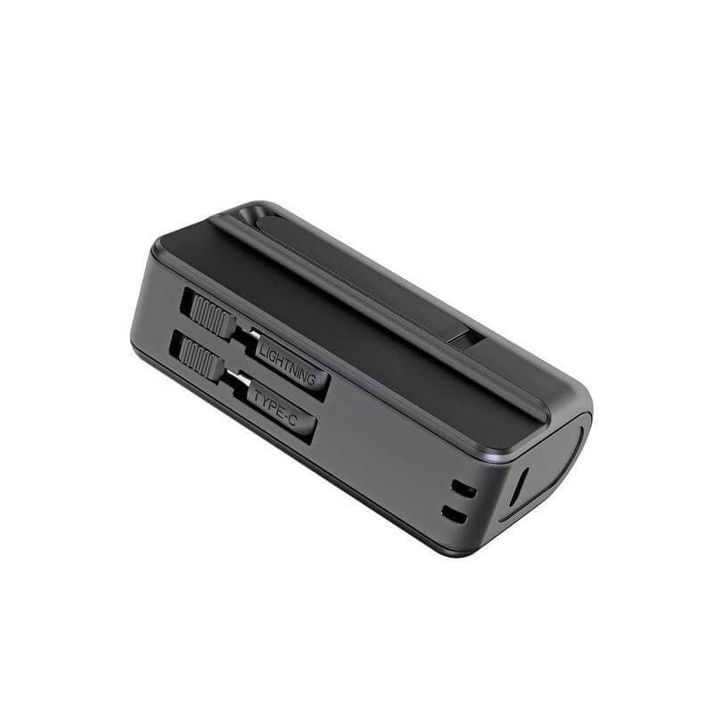CAPSULE - @memorii® 4500mAh Mini Powerbank with Inbuilt Cable and Phone Stand detail 4