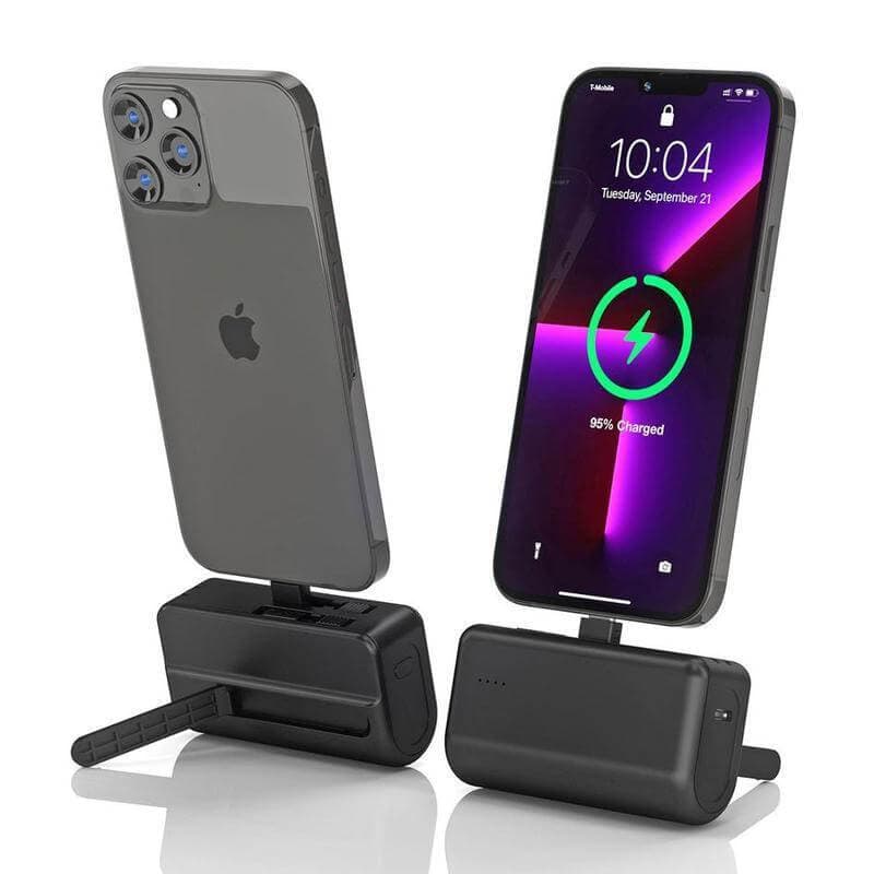 CAPSULE - @memorii® 4500mAh Mini Powerbank with Inbuilt Cable and Phone Stand detail 6