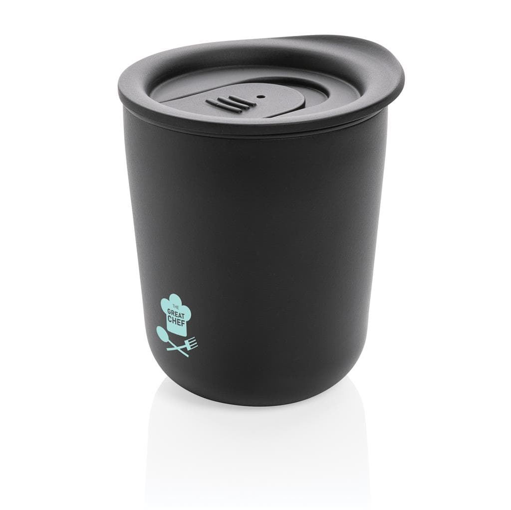 CELLE - Classic Coffee Tumbler - Black (anti-microbial) detail 5