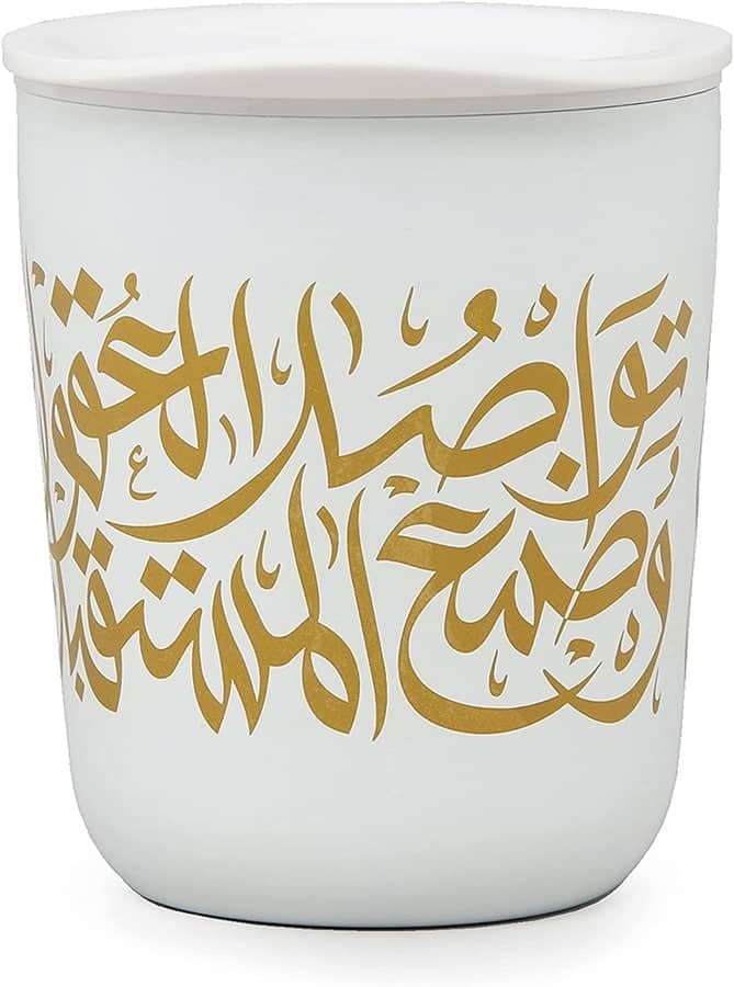 CELLE - Classic Coffee Tumbler - White (anti-microbial) detail 6