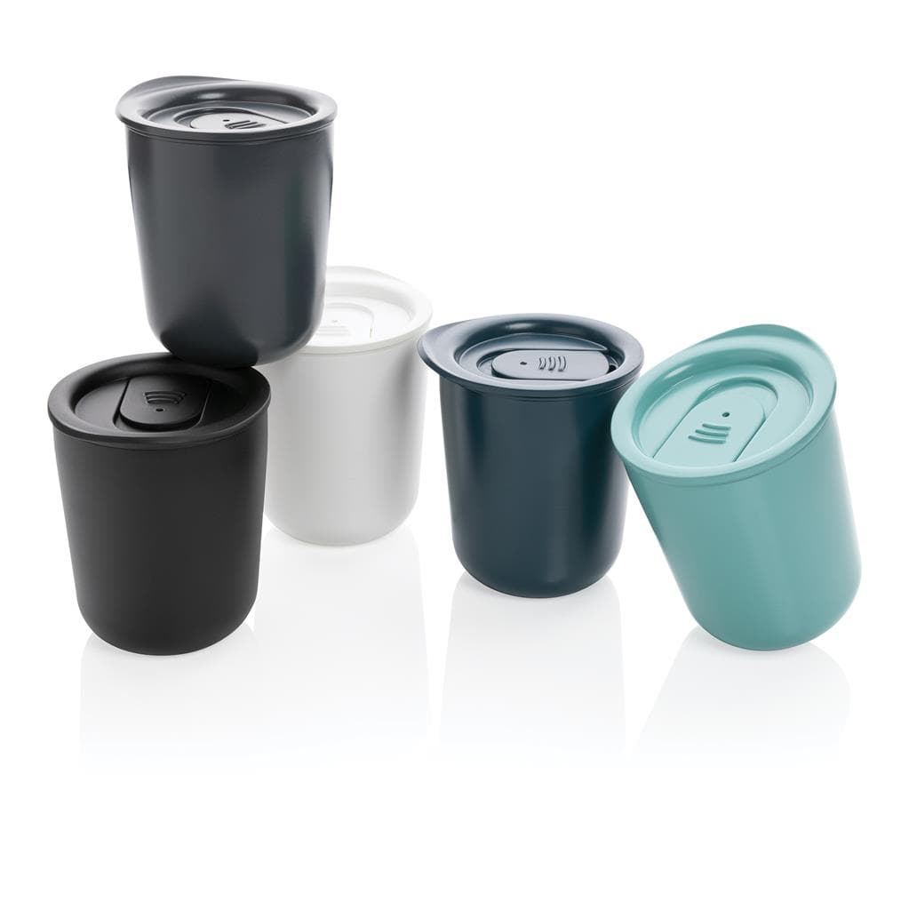 CELLE - Classic Coffee Tumbler - White (anti-microbial) detail 7