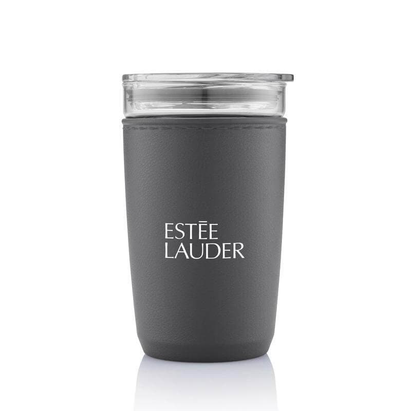 CERRA - Hans Larsen Premium Glass Tumbler with Recycled Protective Sleeve - Black detail 2