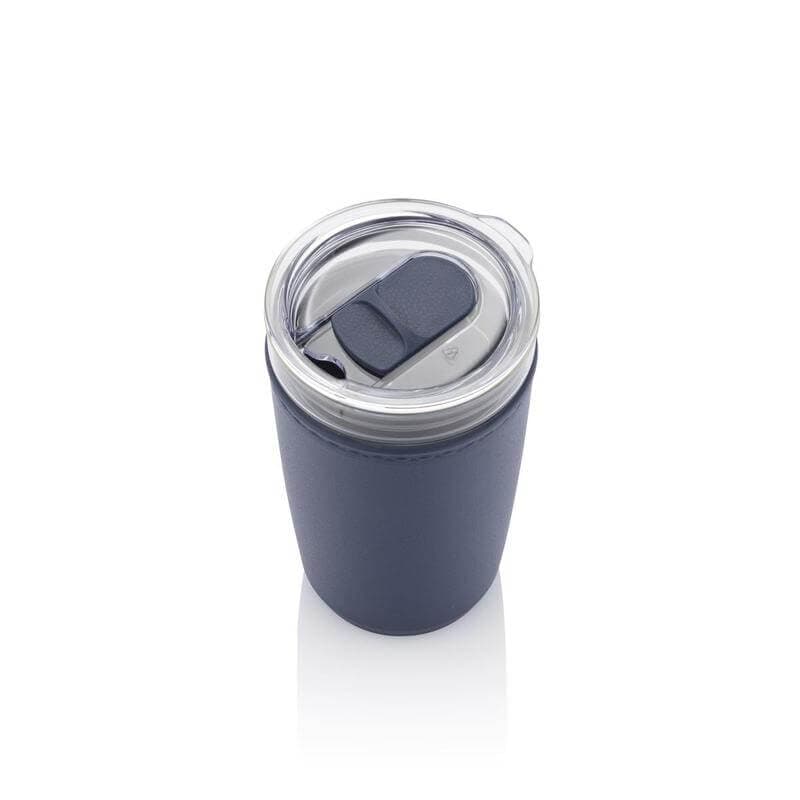 CERRA - Hans Larsen Premium Glass Tumbler with Recycled Protective Sleeve - Black detail 7