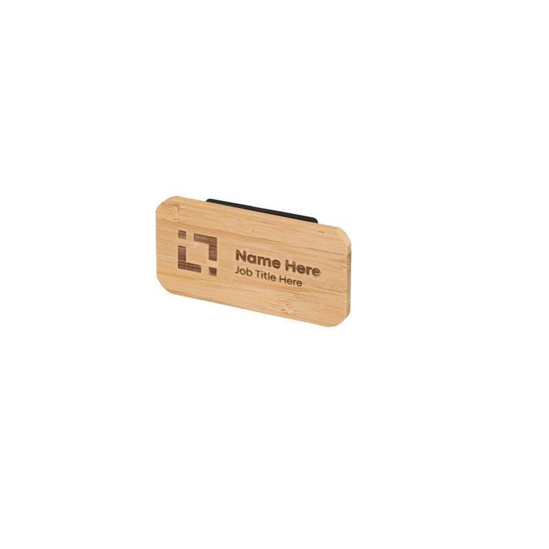 CESA - FSC-certified Sustainable Bamboo Name Badge with Magnet detail 4