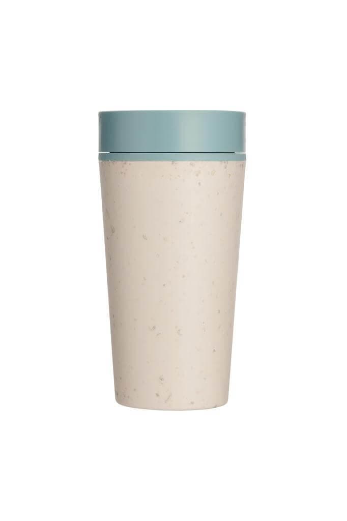 Circular Cup 12oz Cream & Faraway Blue detail 2