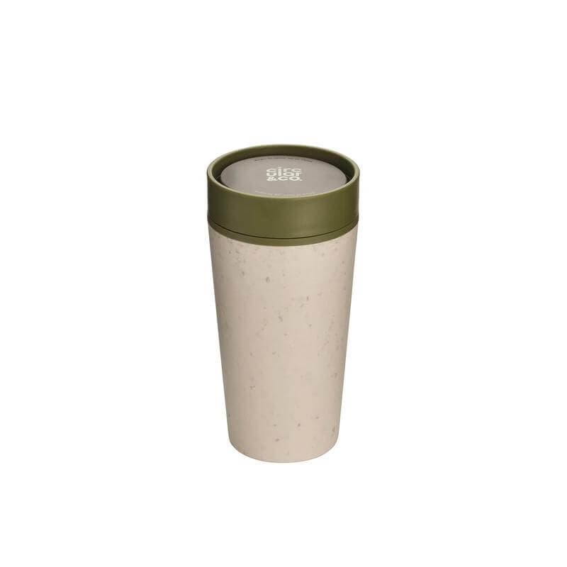 Circular Cup 12oz Cream & Honest Green detail 5