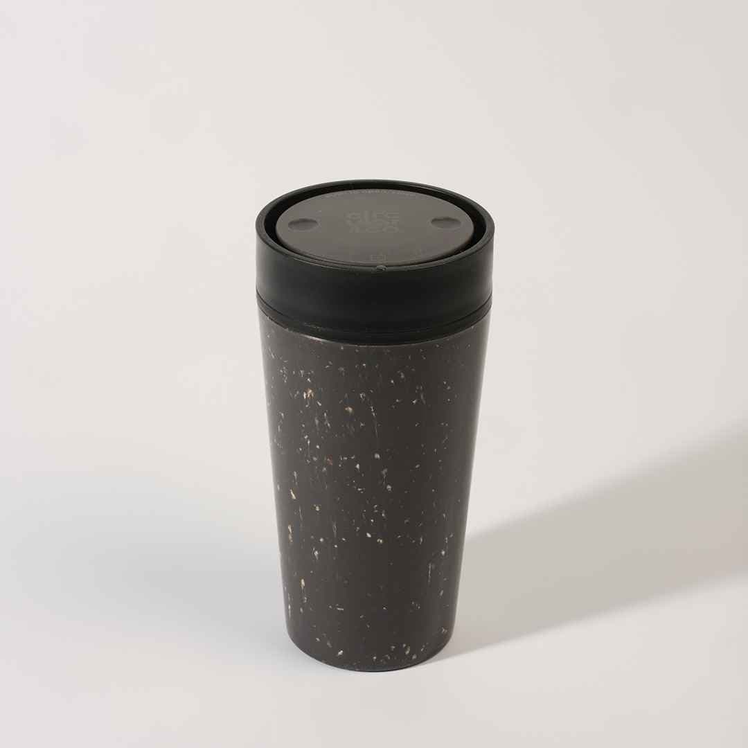 Circular Cup 12oz Grey & Ink detail 2