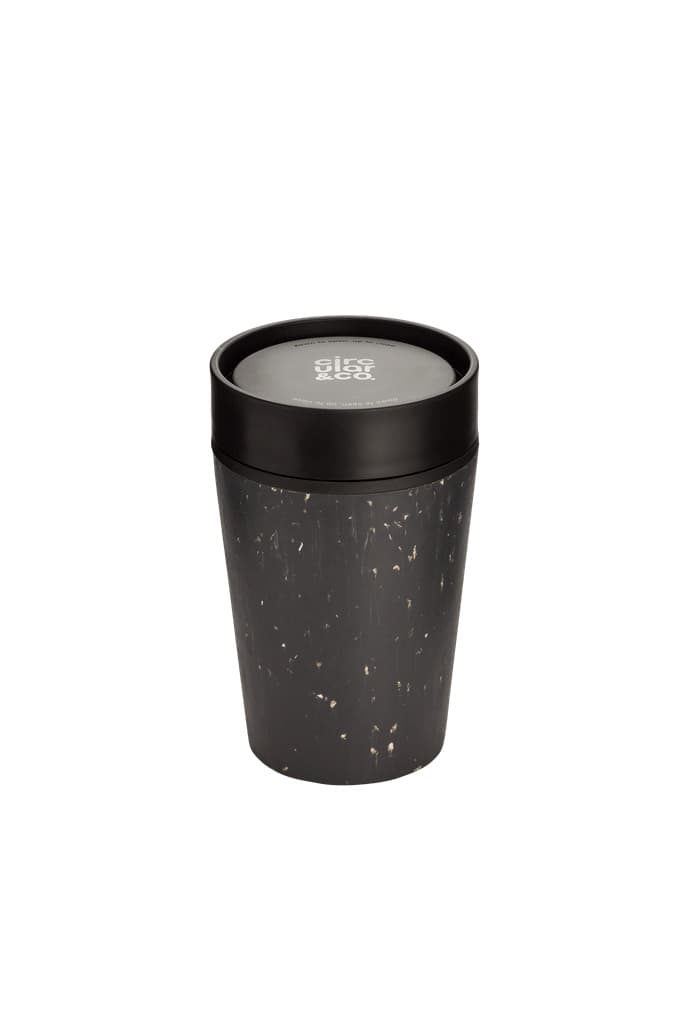 Circular Cup 8oz Black & Cosmic Black detail 3