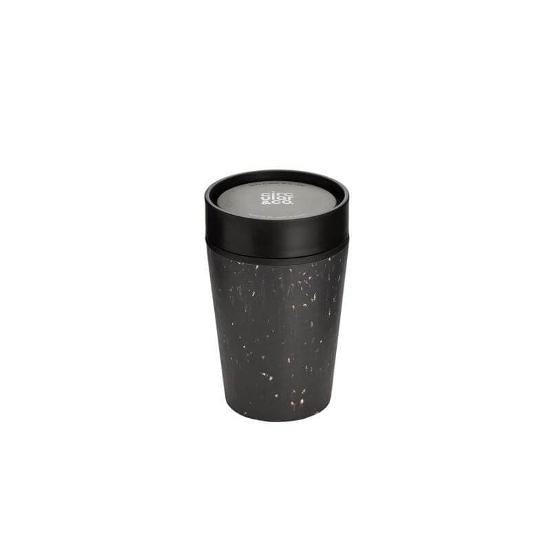 Circular Cup 8oz Black & Cosmic Black detail 4